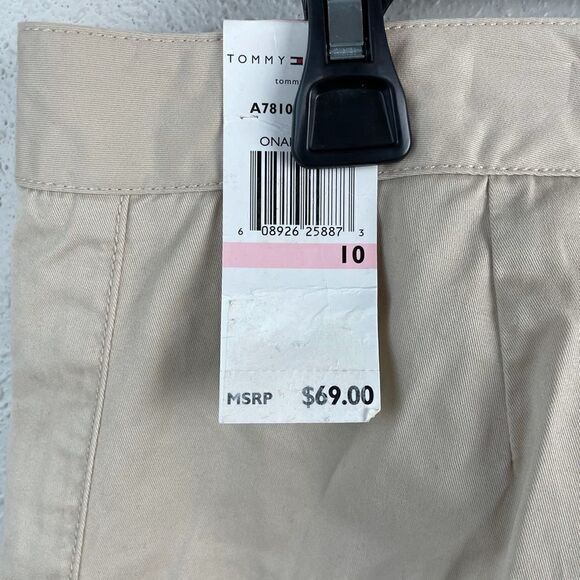NWT Tommy Hilfiger Khaki Cropped Pants Size 10 - Picture 9 of 10